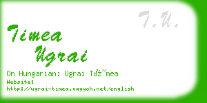 timea ugrai business card